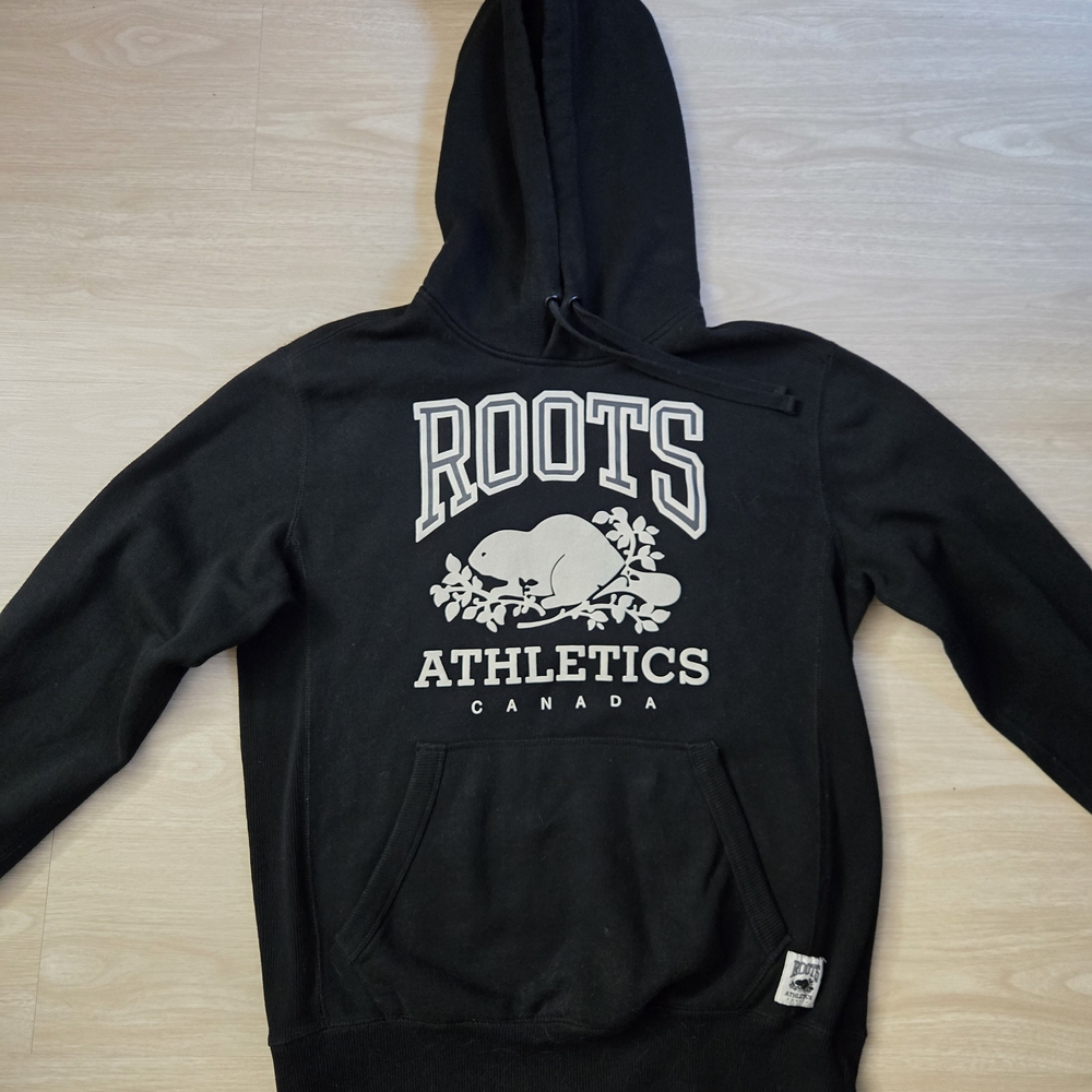Roots Men's Black Athletic Hoodie